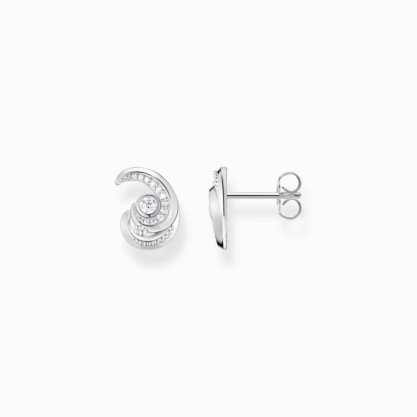 Thomas Sabo Ear studs wave with stones