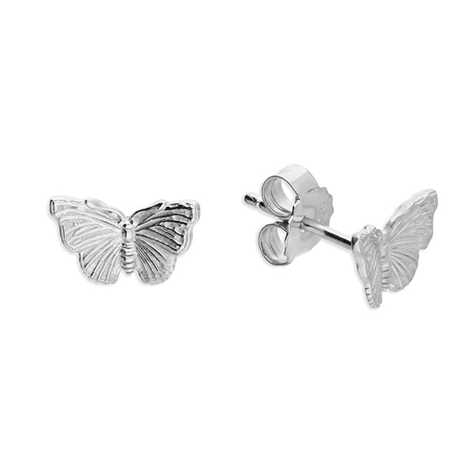 Coe & Co Sterling Silver Butterfly Stud Earrings