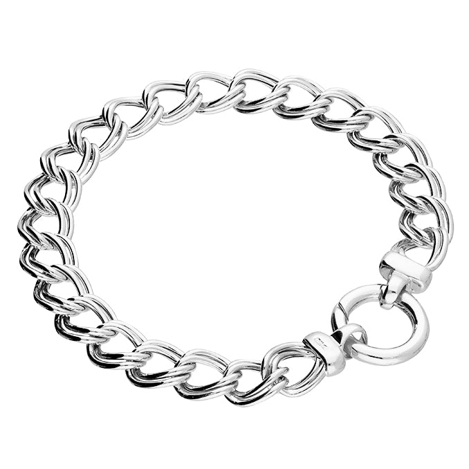 Coe & Co Sterling Silver 19cm Link Curb Bracelet