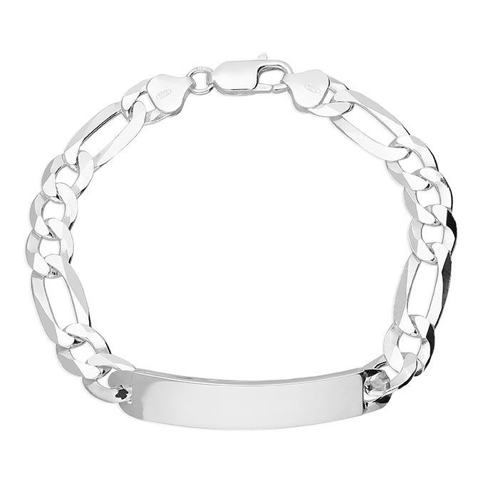 Sterling silver identity on sale bracelet