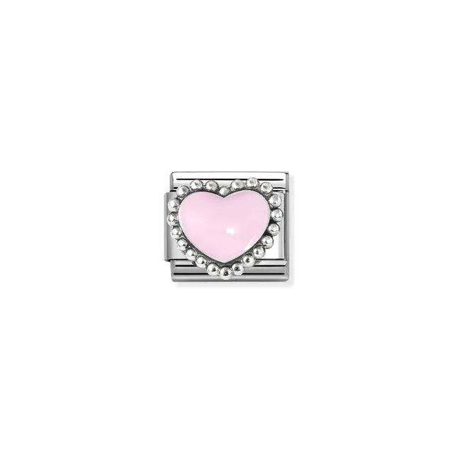 Nomination Composable Classic Pastel Pink Beaded Heart link