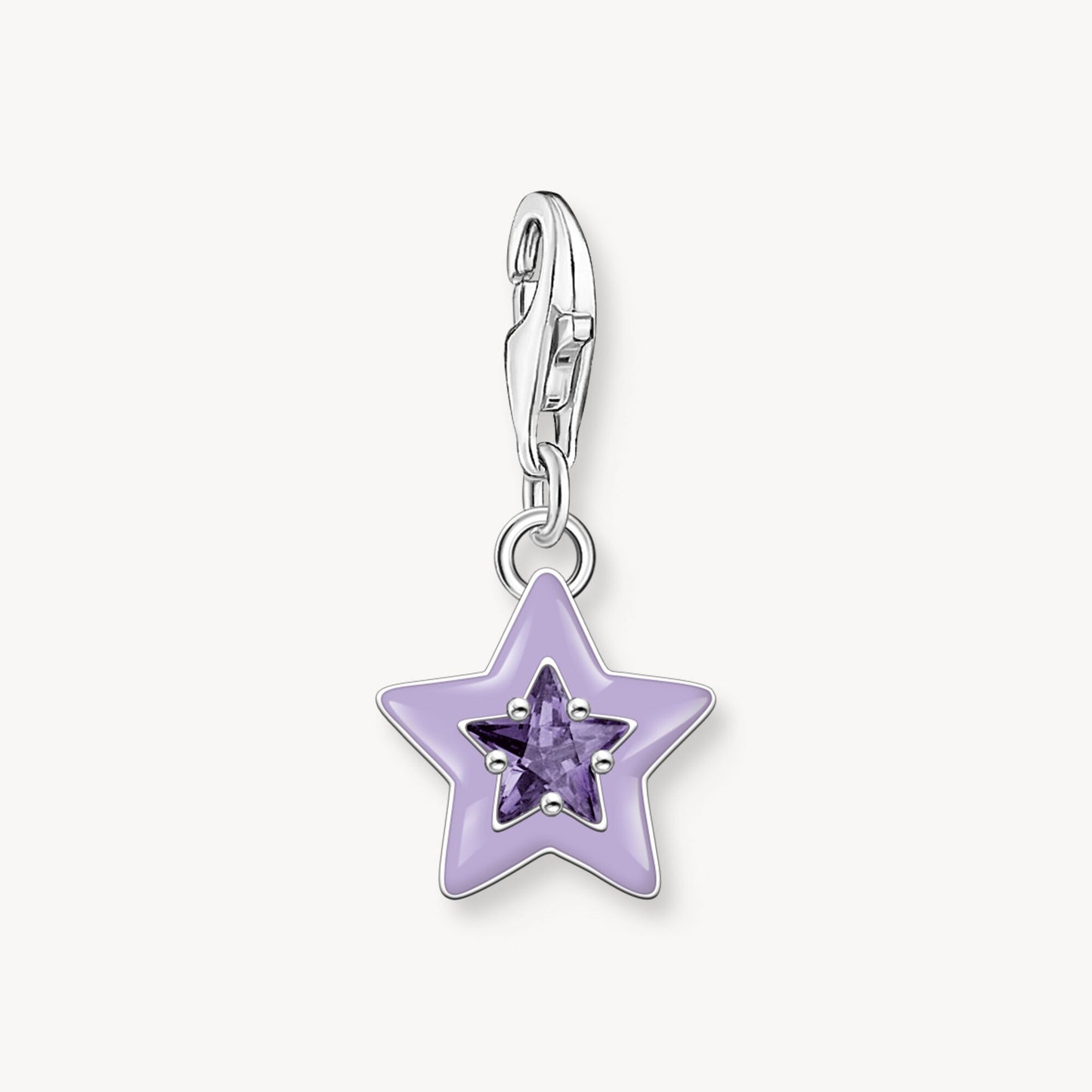 Thomas Sabo Glow In The Dark Purple Star Charm