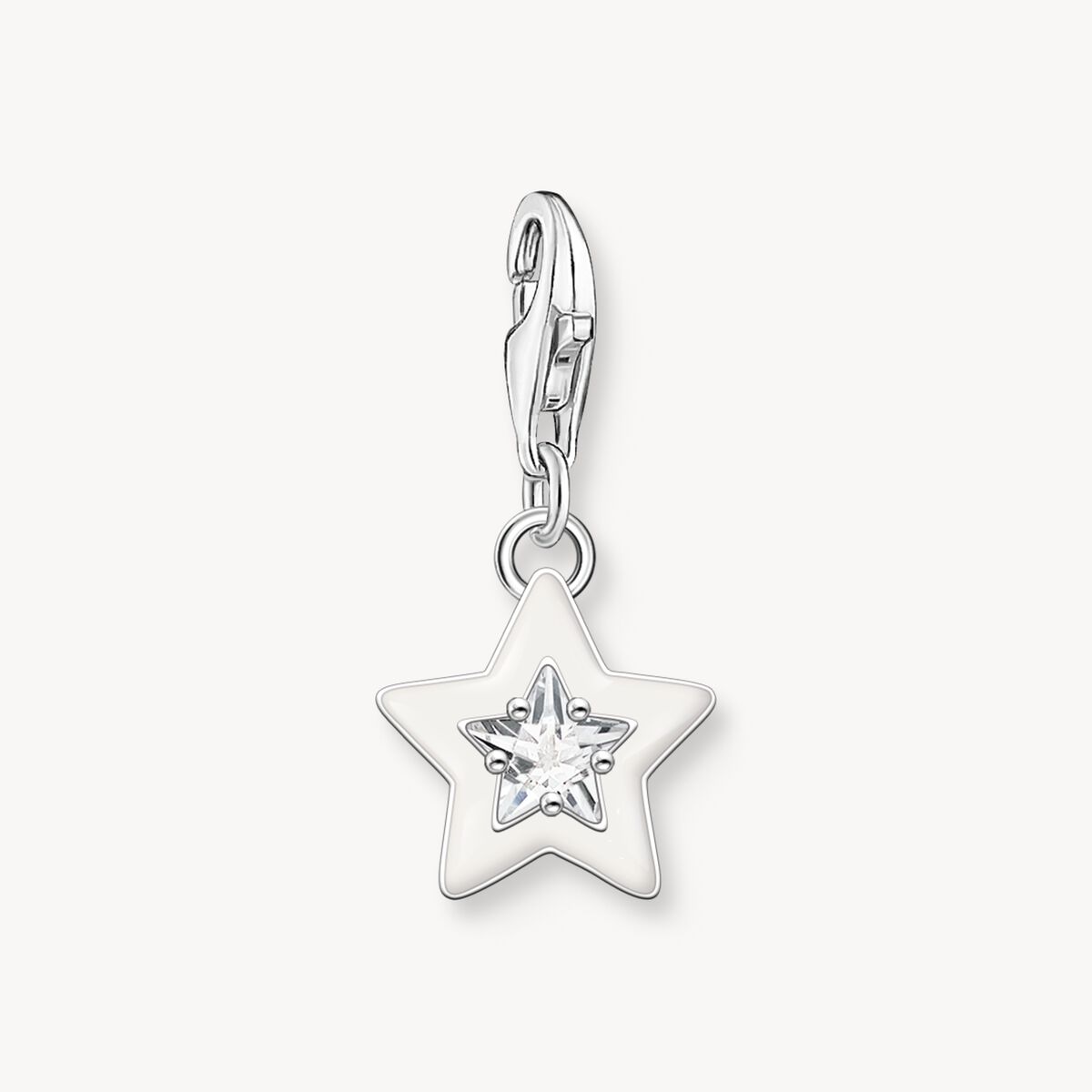 Thomas Sabo Glow In The Dark White Star Charm