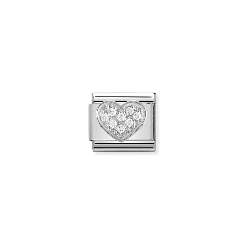 Nomination Classic Link with CZ Heart