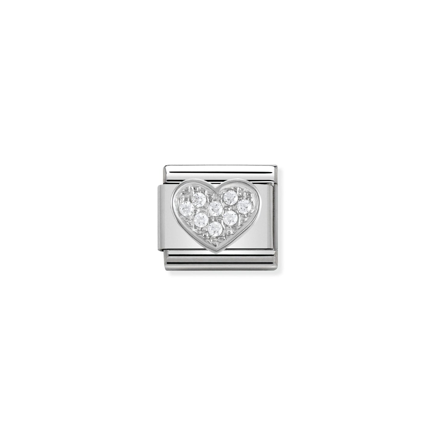 Nomination Classic Link with CZ Heart