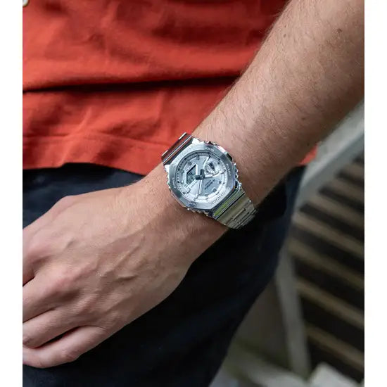 
                      
                        Casio G-Shock GM-2110D-7AER Metal Covered With Metal Band Watch
                      
                    
