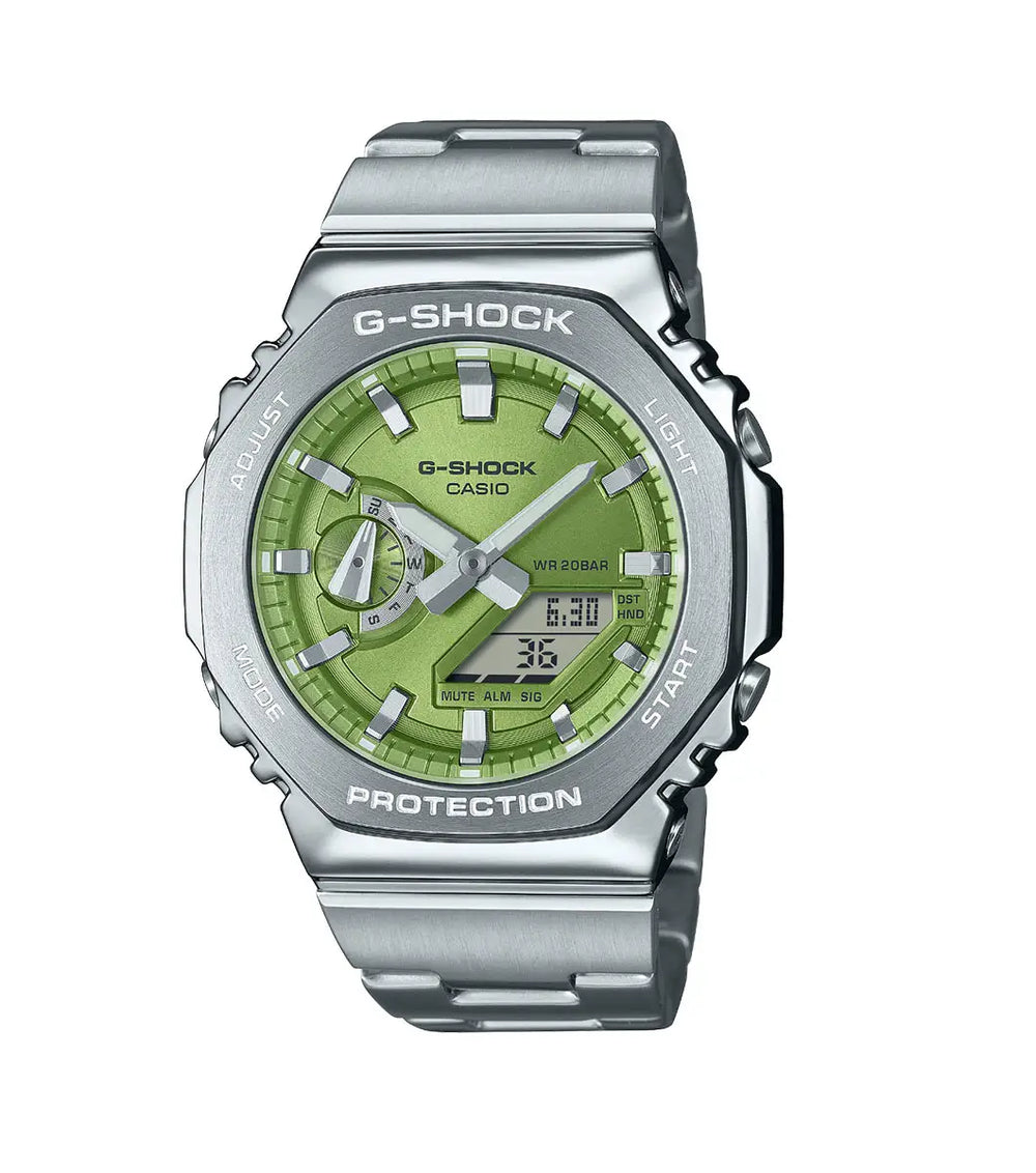 Casio G-Shock GM-2110D-3AER Metal Covered with Metal Band