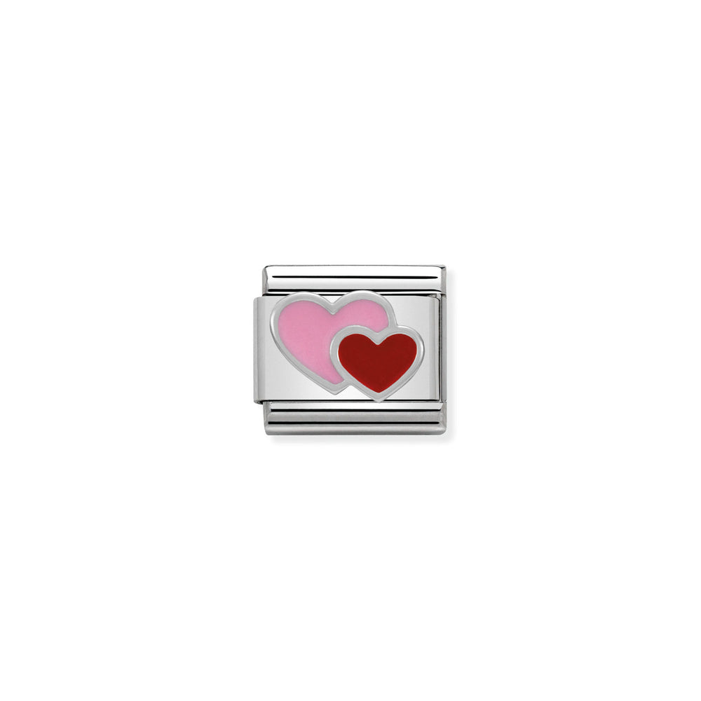 Nomination Classic Link Double Heart
