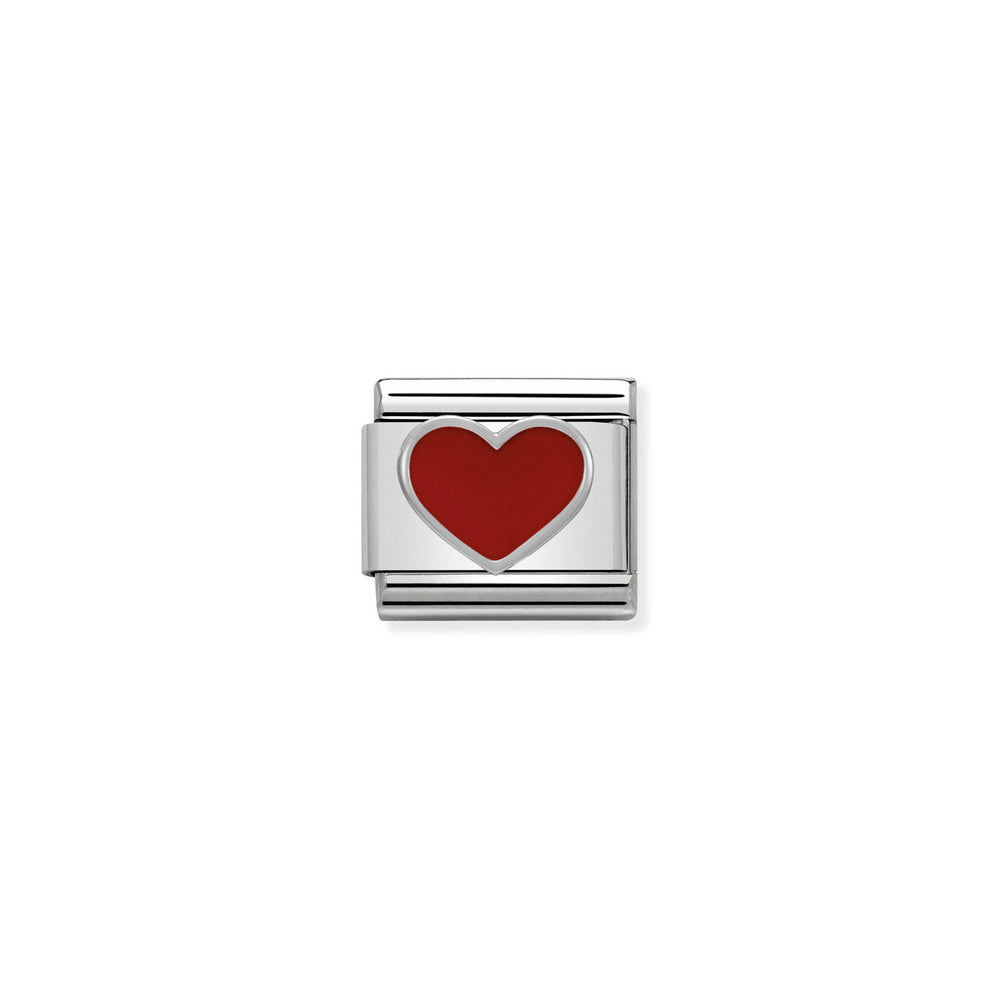 Nomination Classic Link Red Heart