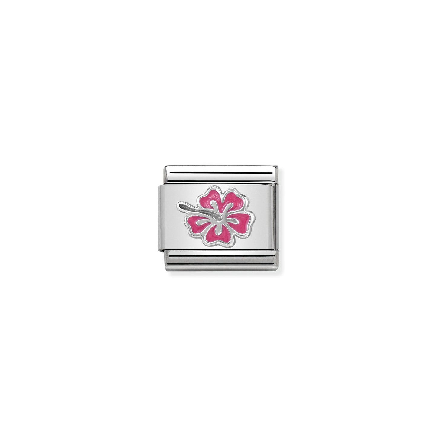 Nomination Classic Link Fuchsia Hibiscus