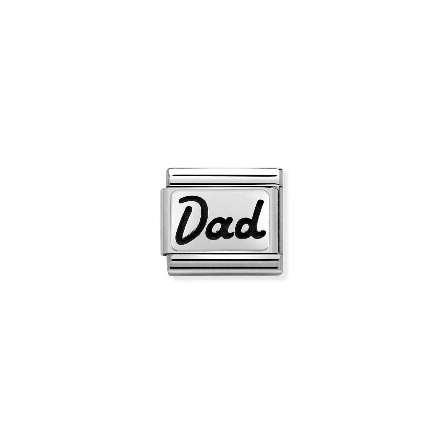 Nomination Classic Link with 'Dad' in Italics