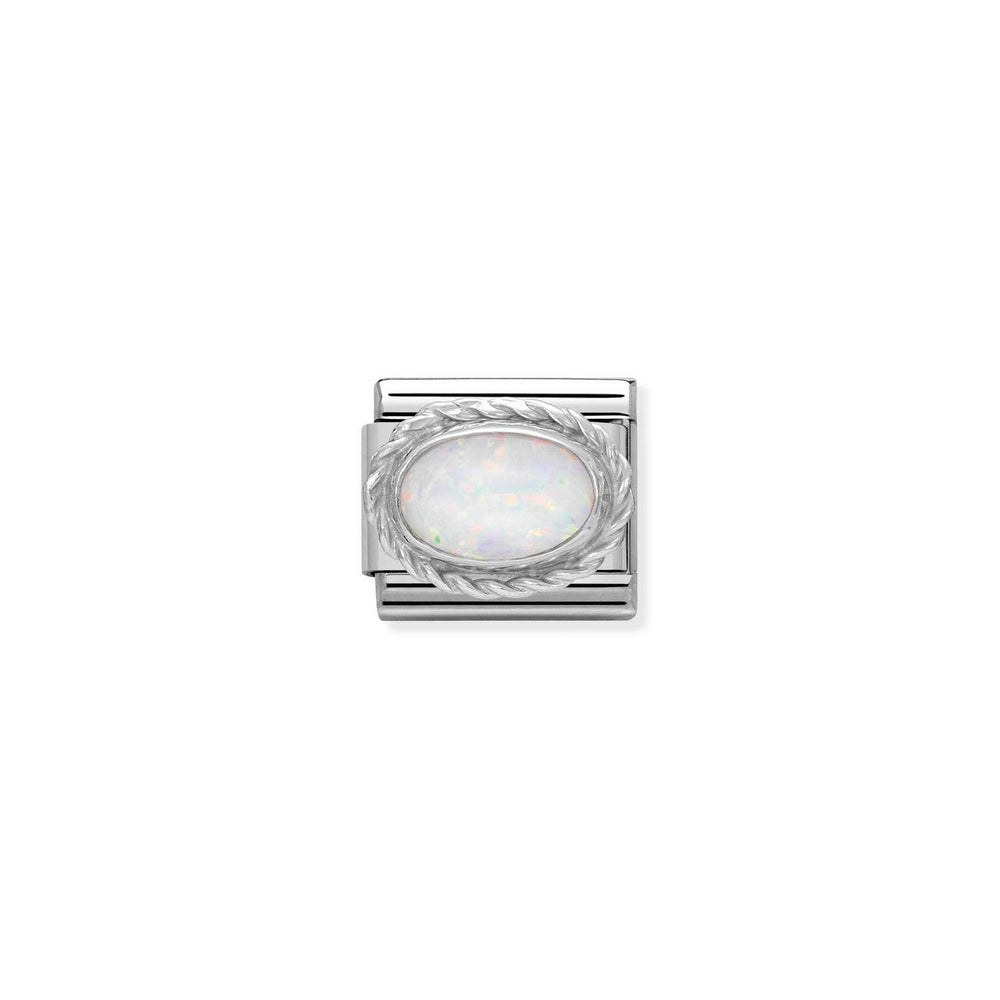 Nomination Classic Link White Opal- October