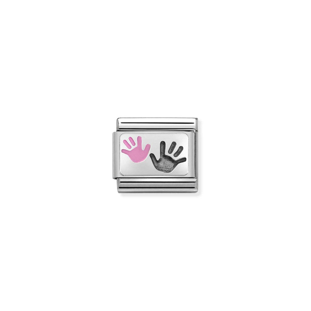 Nomination Classic Link Hands Parent-Child Pink