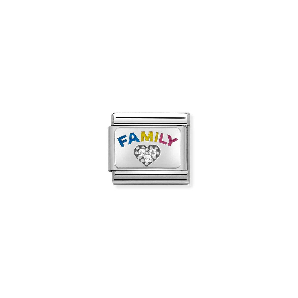 Nomination Classic Link FAMILY with CZ Heart