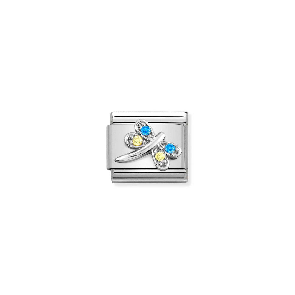 Nomination Classic Link Dragonfly with Coloured CZ