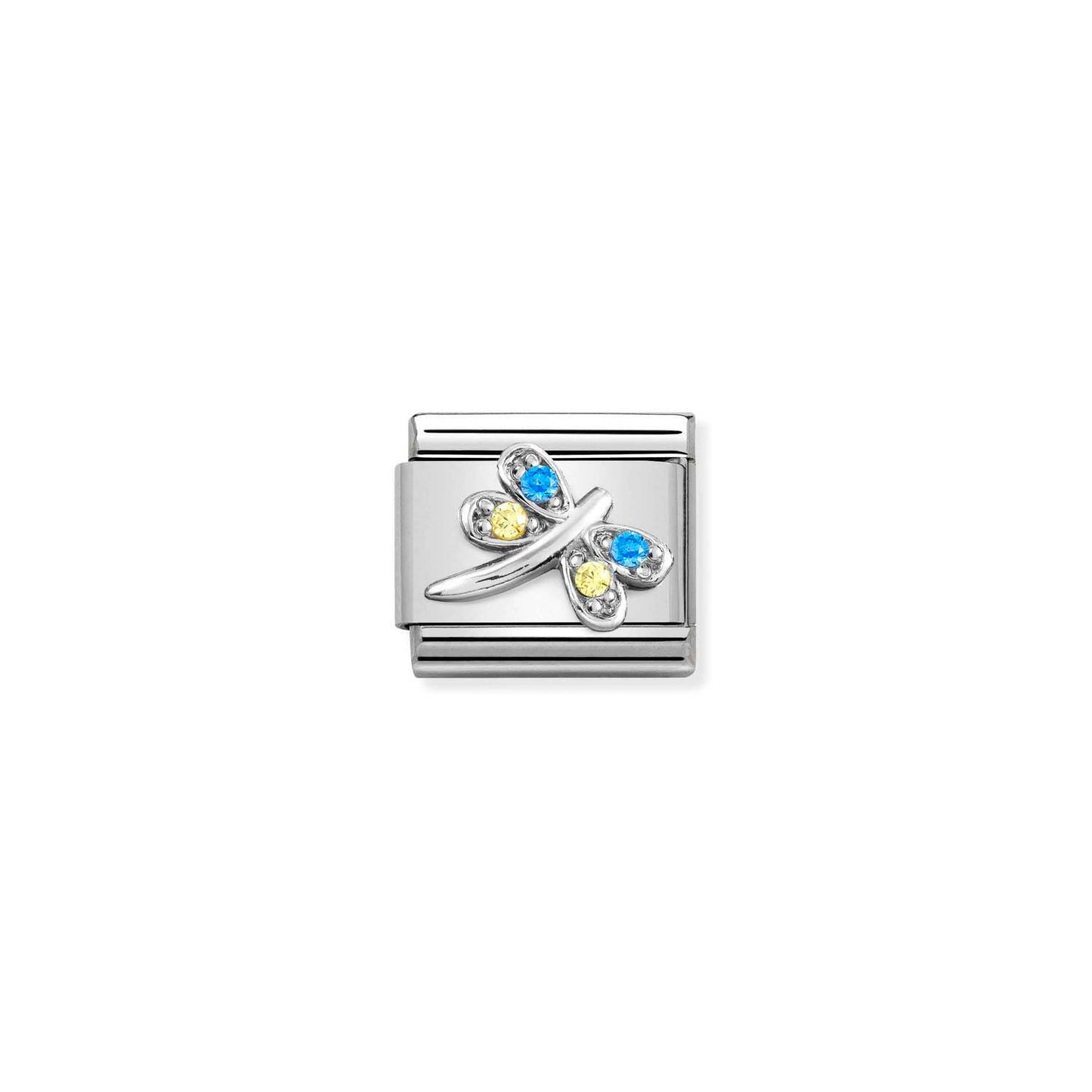 Nomination Classic Link Dragonfly with Coloured CZ