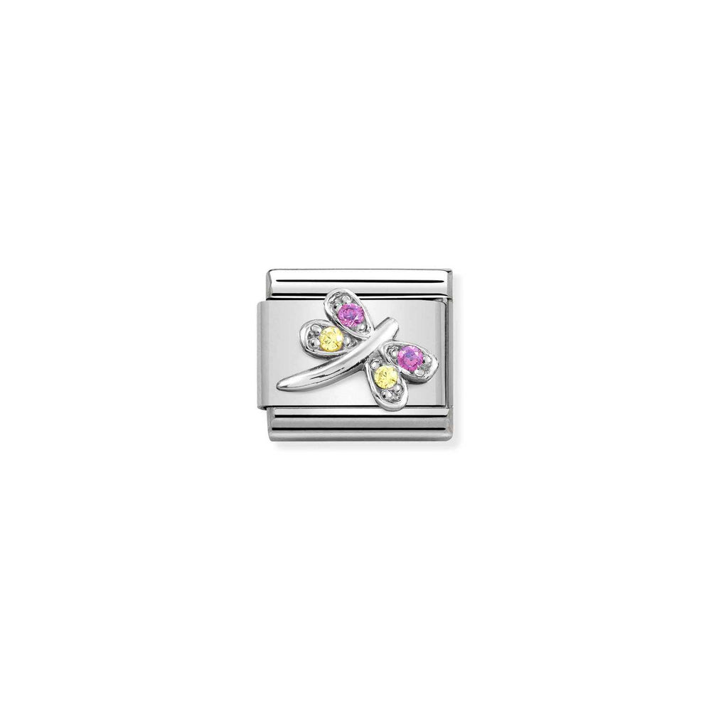 Nomination Classic Link Dragonfly with Coloured CZ