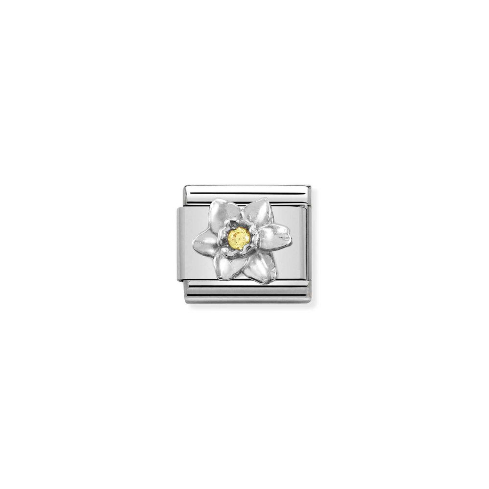 Nomination Classic Link Daffodil with Yellow CZ