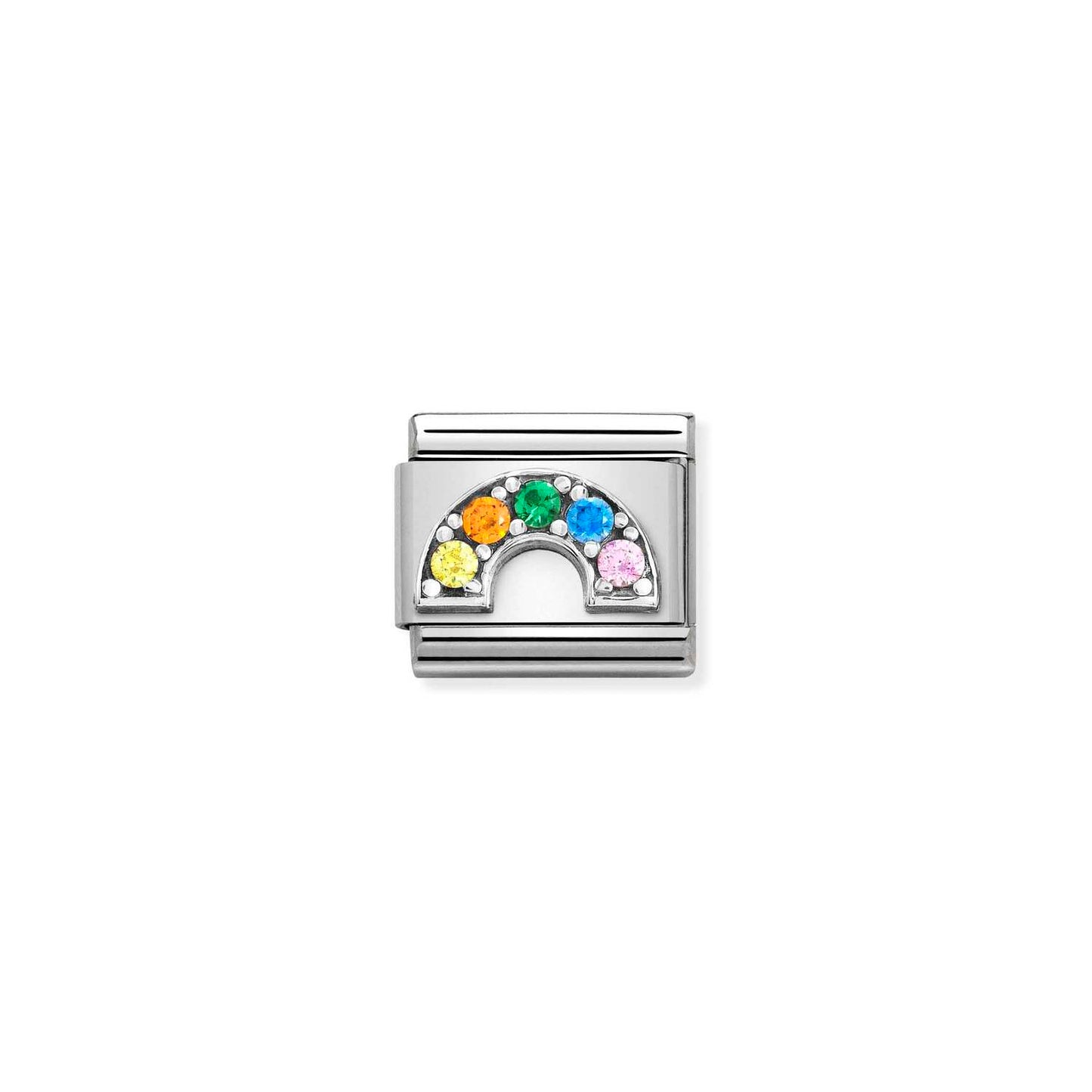 Nomination Classic Link with CZ Rainbow