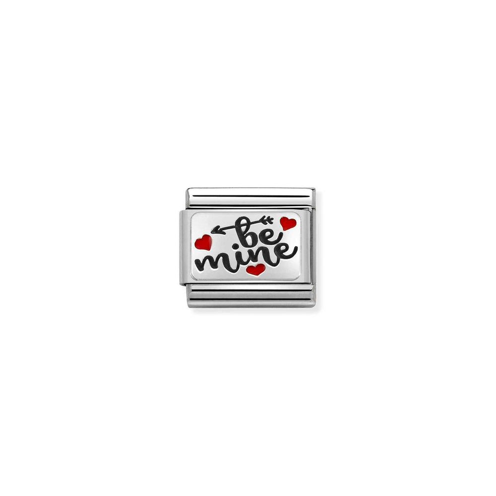 Nomination Classic Link with 'Be Mine' & Hearts