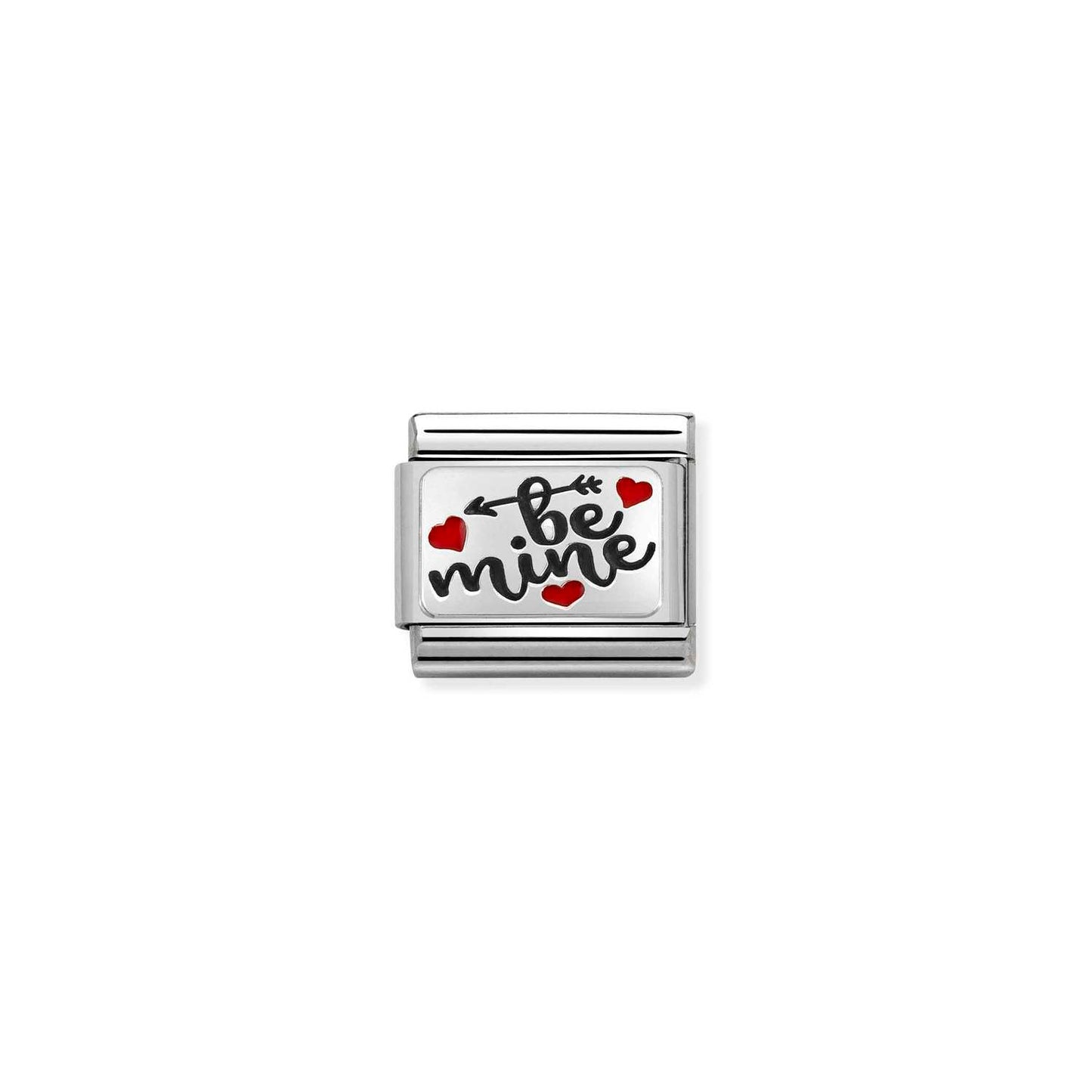 Nomination Classic Link with 'Be Mine' & Hearts