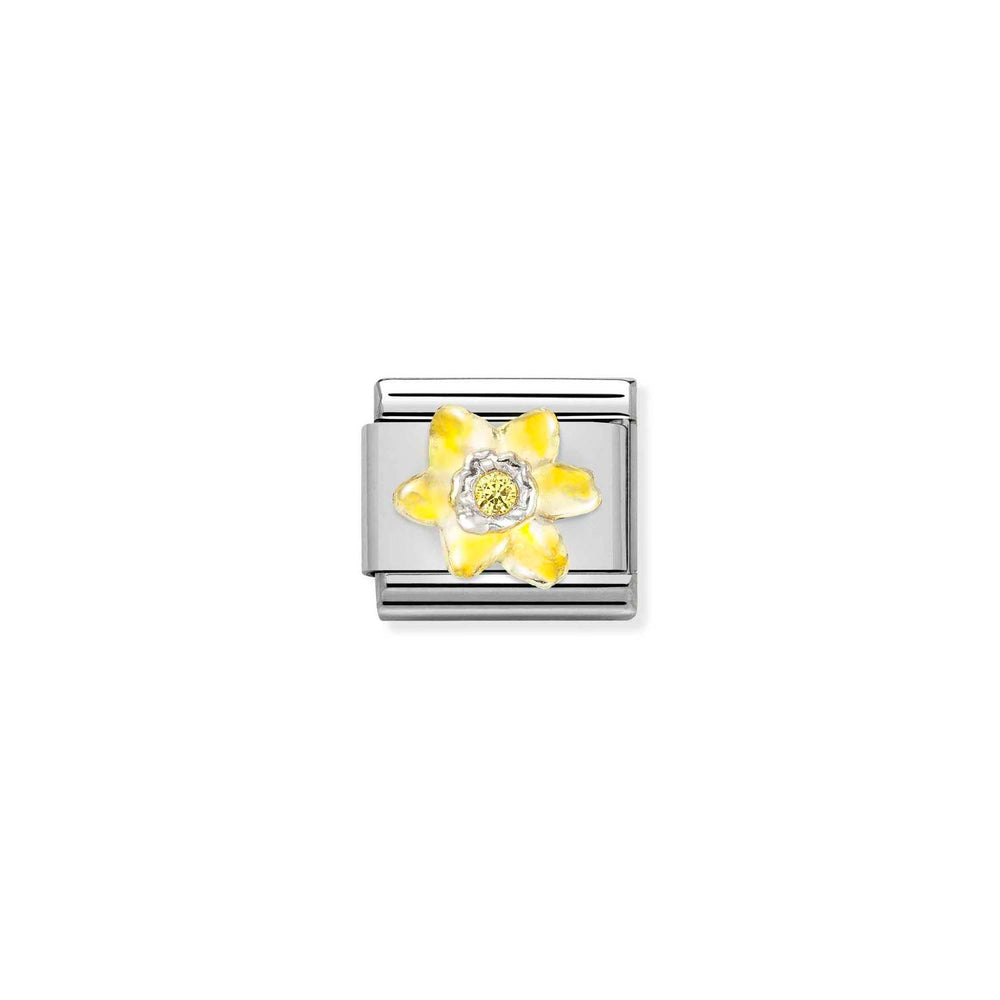 Nomination Classic Link Daffodil with Yellow CZ