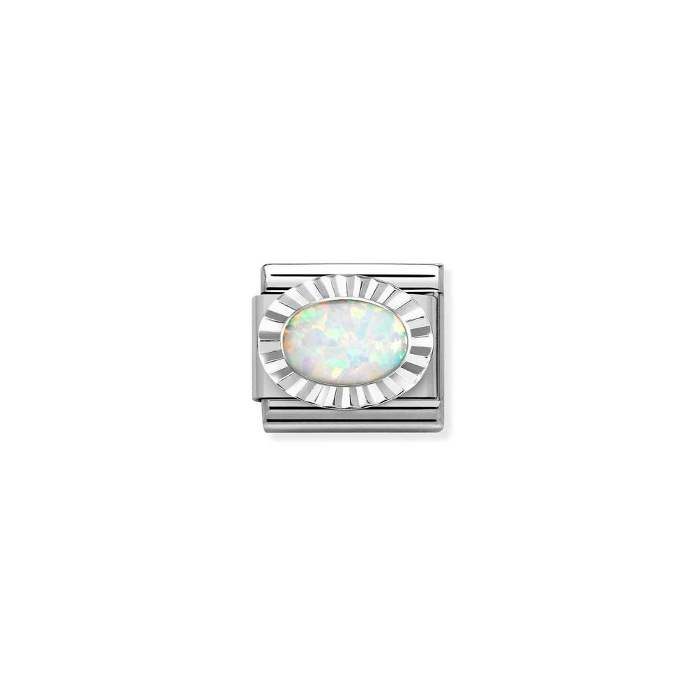Nomination Classic Link White Opal