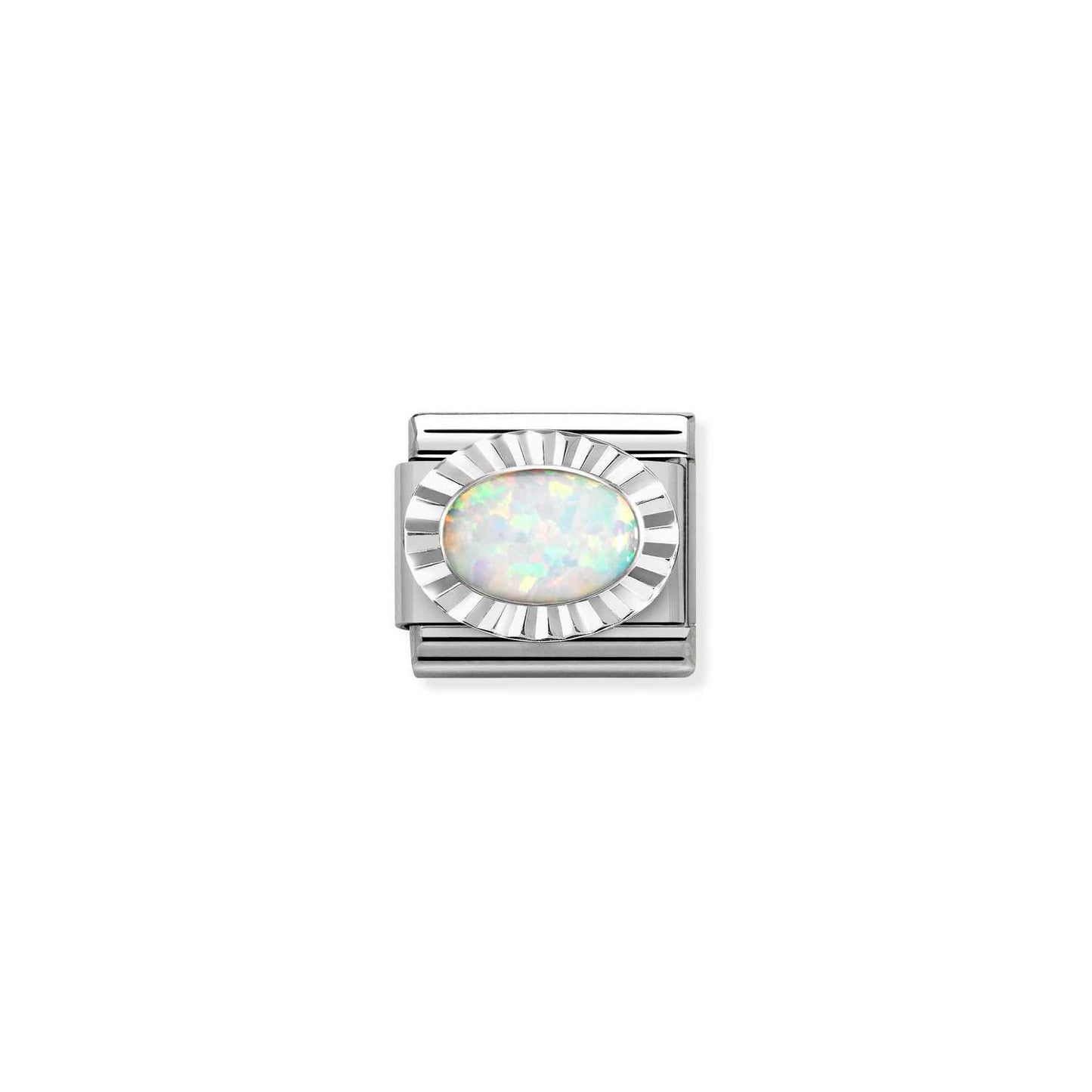 Nomination Classic Link White Opal