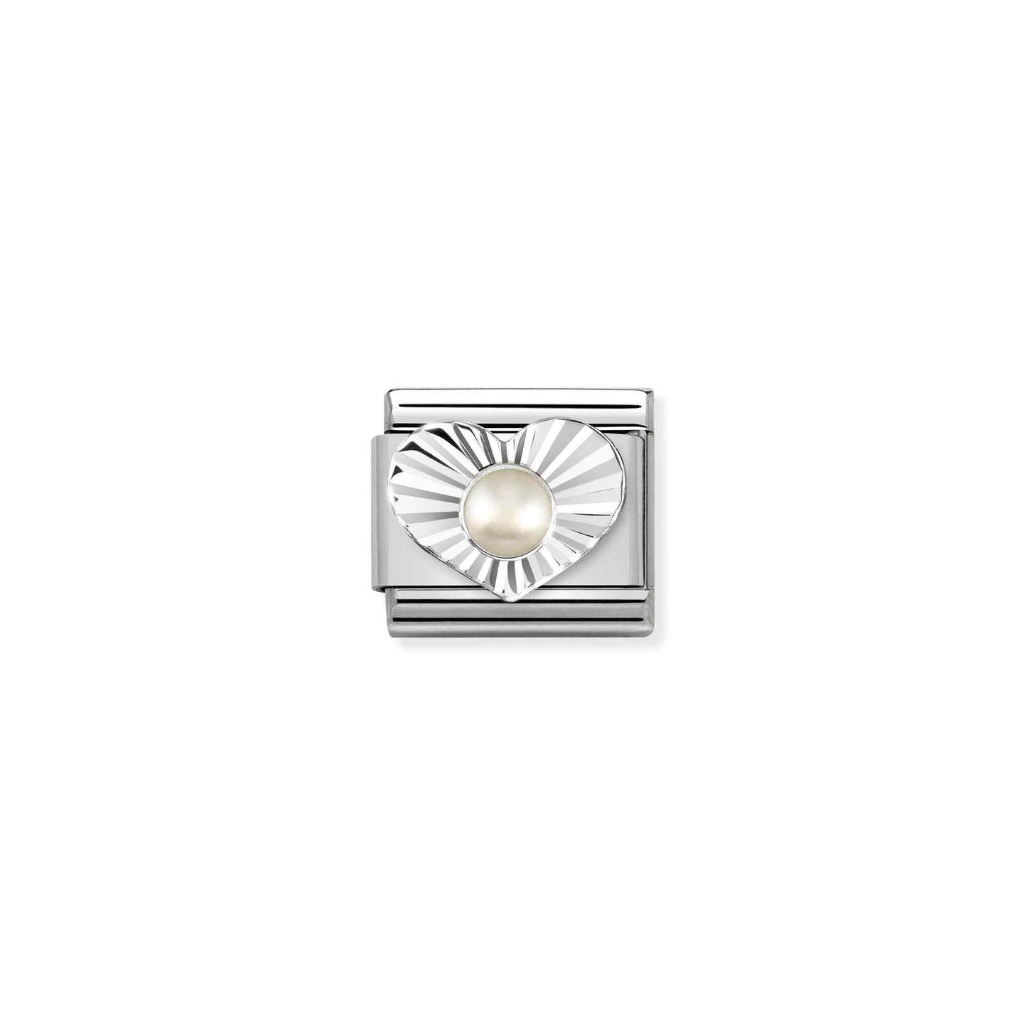 Nomination Classic Link White Pearl