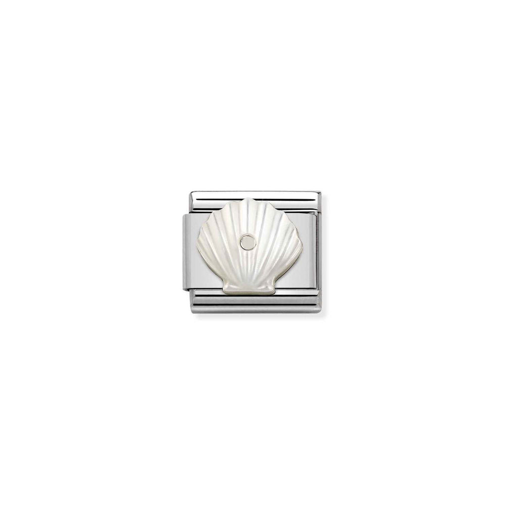 Nomination Classic Link Shell in White Mother Of Pearl