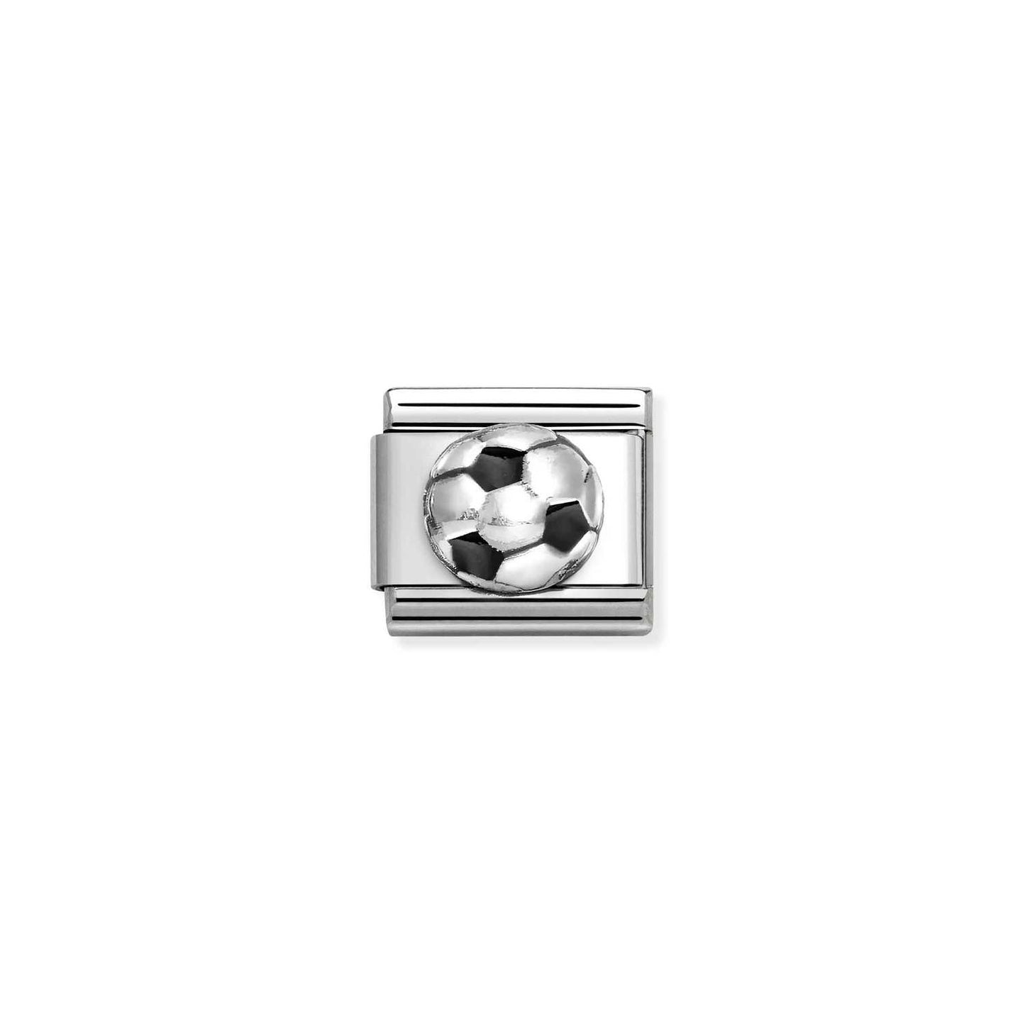 Nomination Classic Link Football with Black Enamel