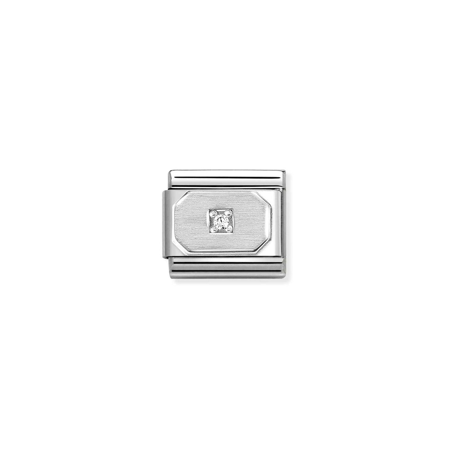 Nomination Classic Link Rectangle with CZ