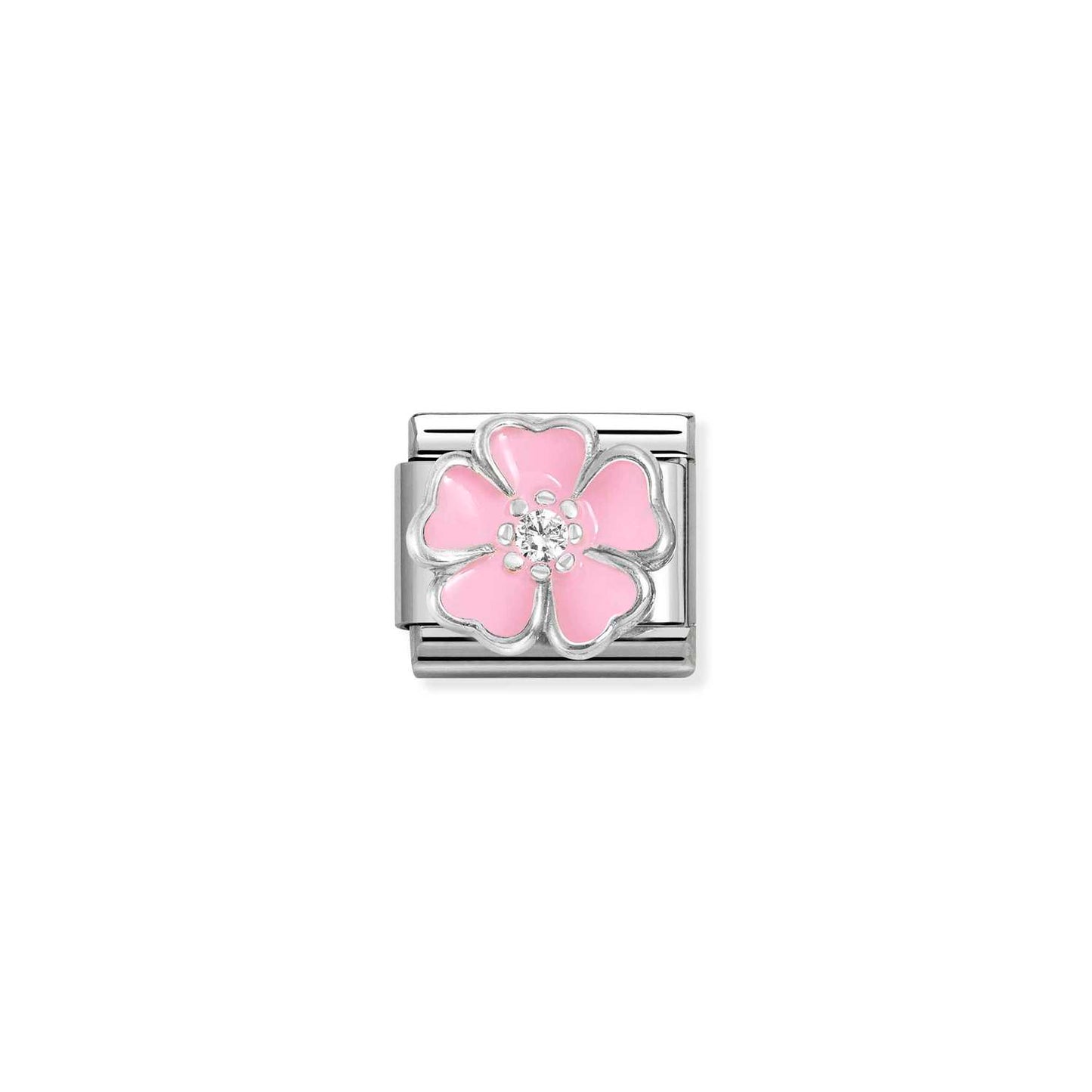 Nomination Classic Pink Flower Charm