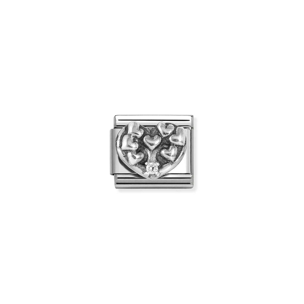 Nomination Classic Link Heart Tree of Life with CZ