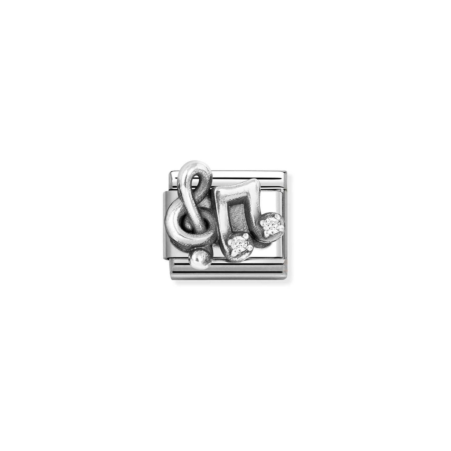 Nomination Classic Link Treble Clef and Music Notes with CZ