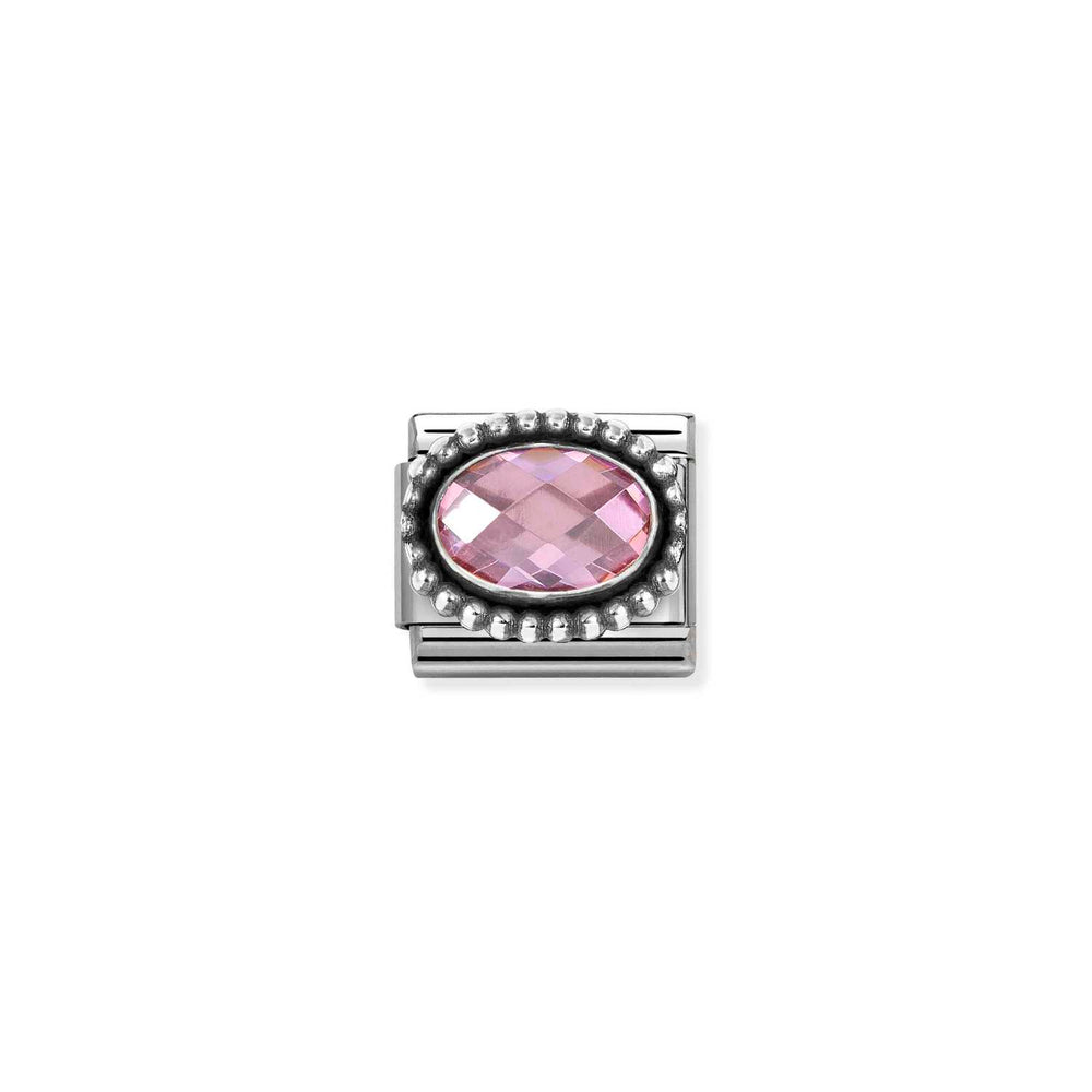 Nomination Classic Link Pink CZ Beaded Setting