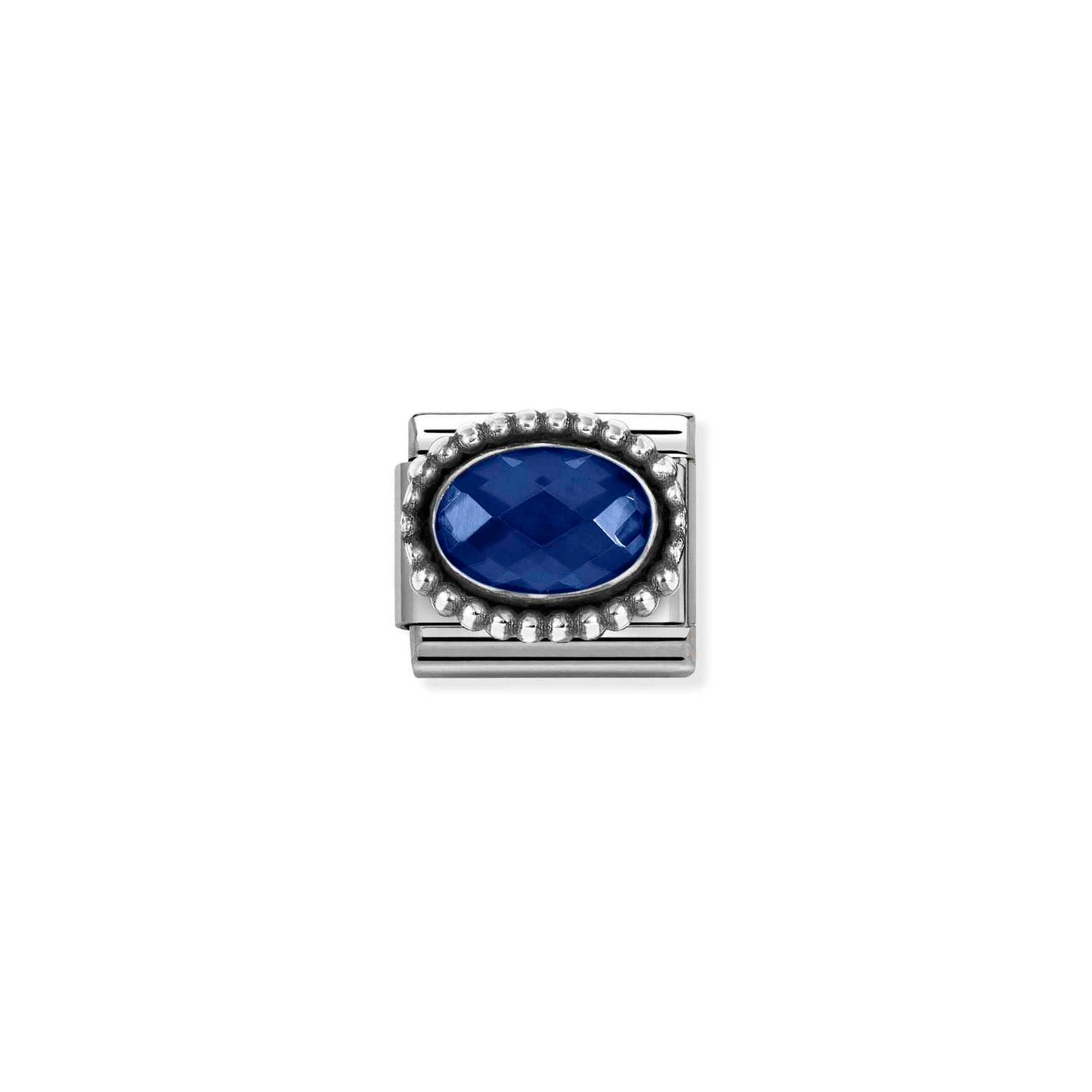 Nomination Classic Link Dark Blue CZ Beaded Setting