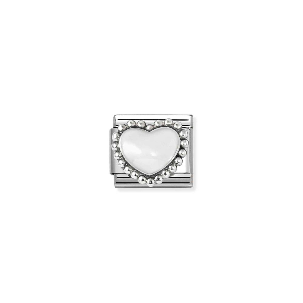 Nomination Classic Link White Heart