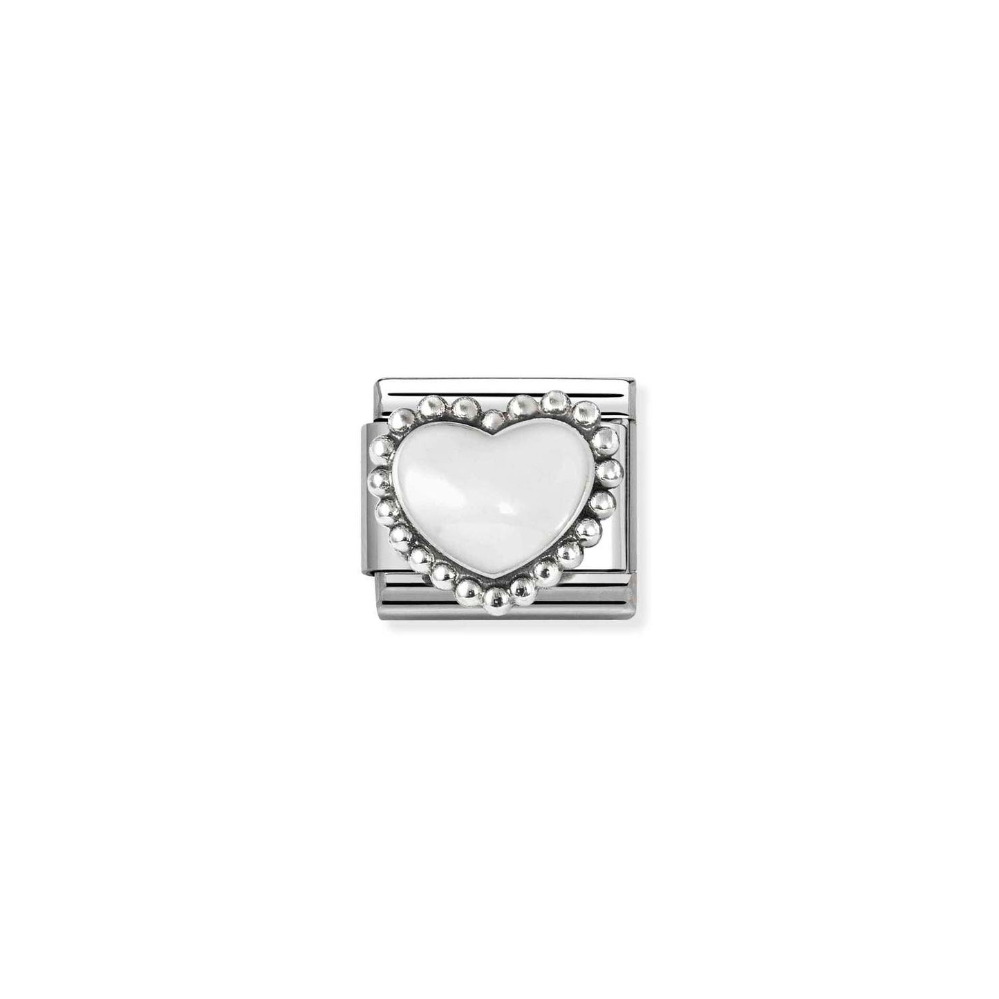 Nomination Classic Link White Heart