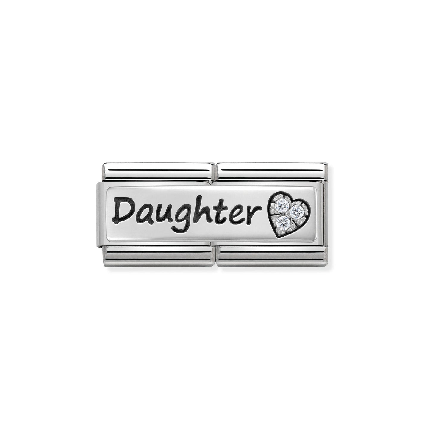 Nomination Double Link DAUGHTER with CZ