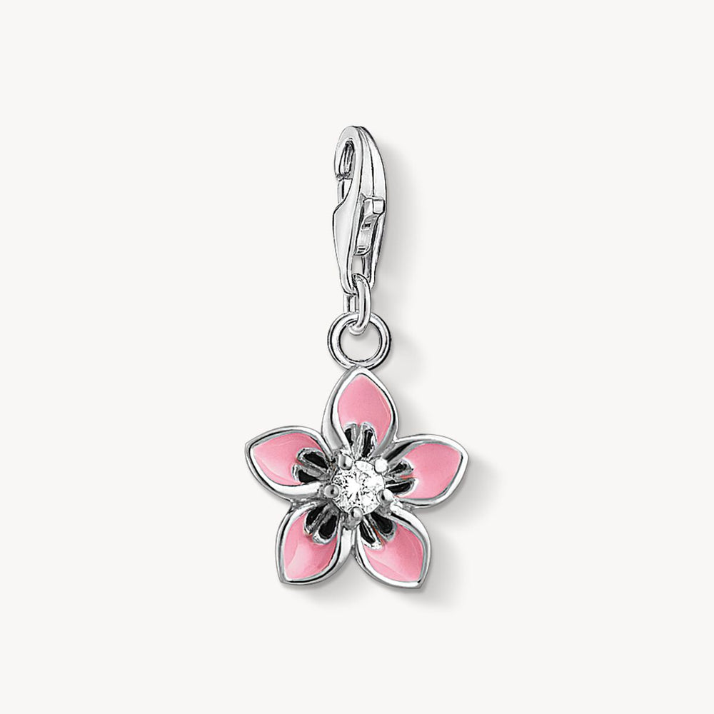 Thomas Sabo Charm Pendant Pink Flower