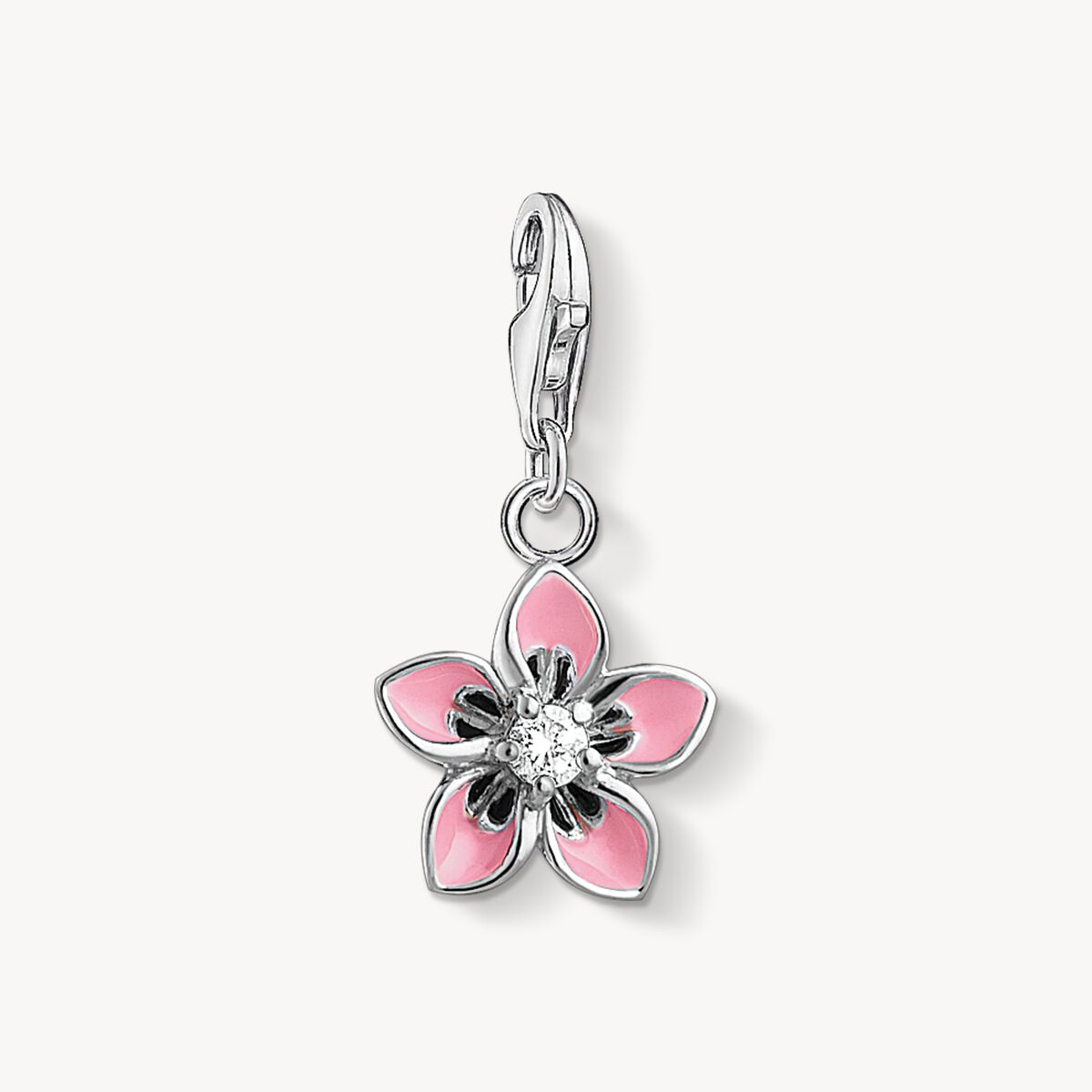 Thomas Sabo Charm Pendant Pink Flower