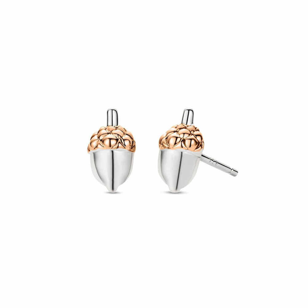 Clogau Royal Sterling Silver Oak Leaf Stud Earrings