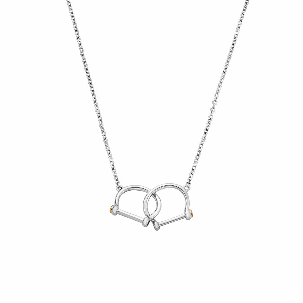 Clogau Royal Sterling Silver Stirrup Necklace
