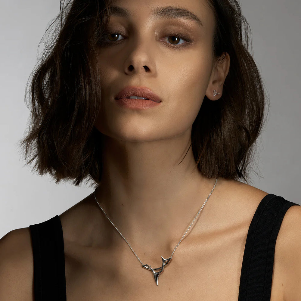 
                      
                        Shaun Leane Rose Thorn Stud Earrings - Silver
                      
                    
