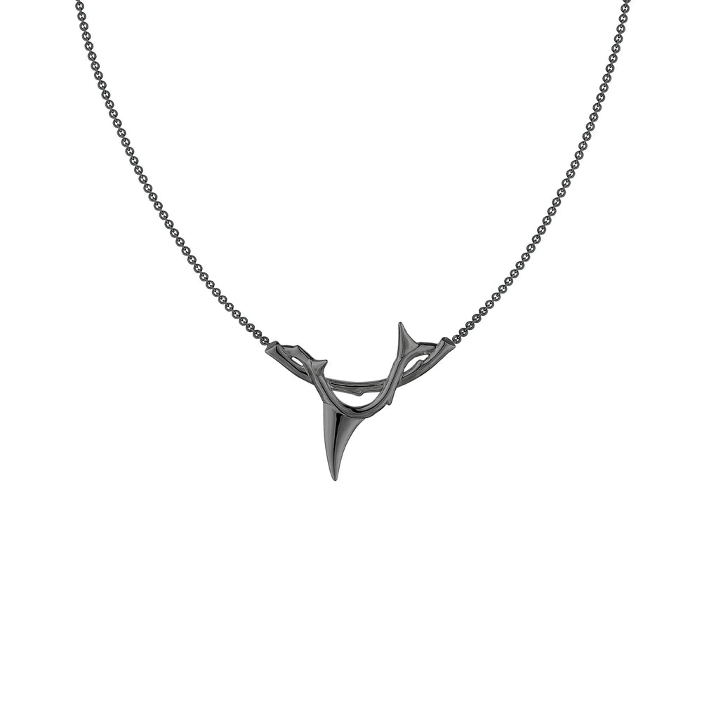 
                      
                        Shaun Leane Rose Thorn Branch Pendant - Silver Black Rhodium
                      
                    