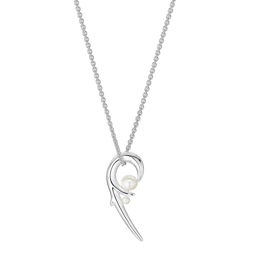 Shaun Leane Hooked Pearl Pendant - Silver