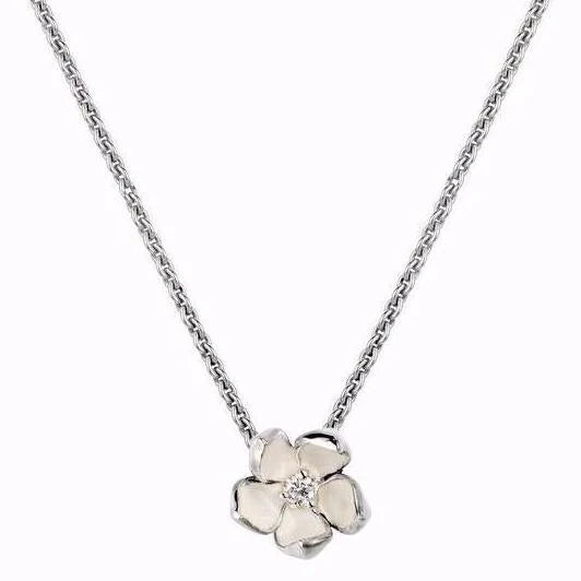 Shaun Leane Cherry Blossom Flower Pendant - Silver