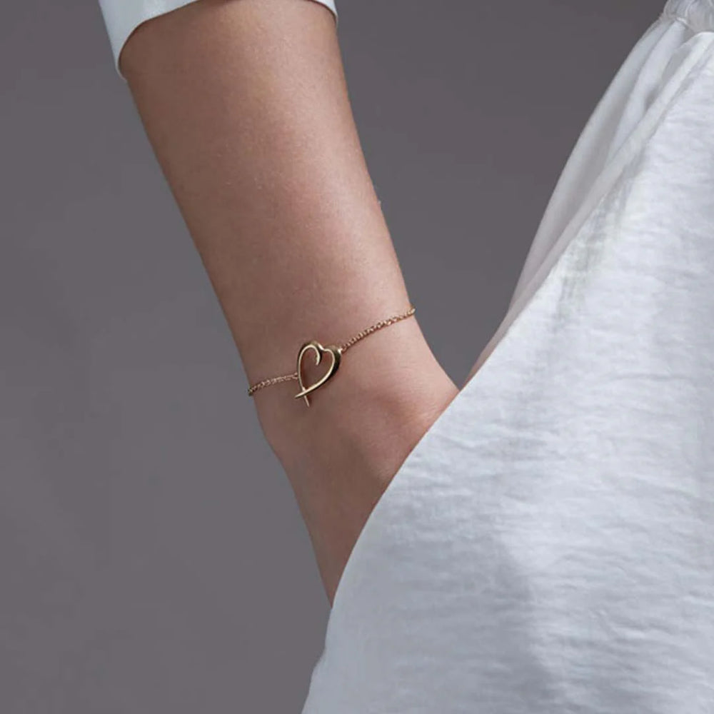 
                      
                        Shaun Leane Hook Heart Bracelet - Yellow Gold Vermeil
                      
                    