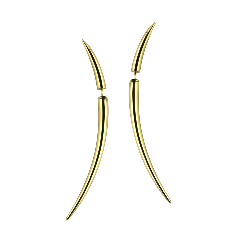Shaun Leane Quill Large Earrings - Yellow Gold Vermeil
